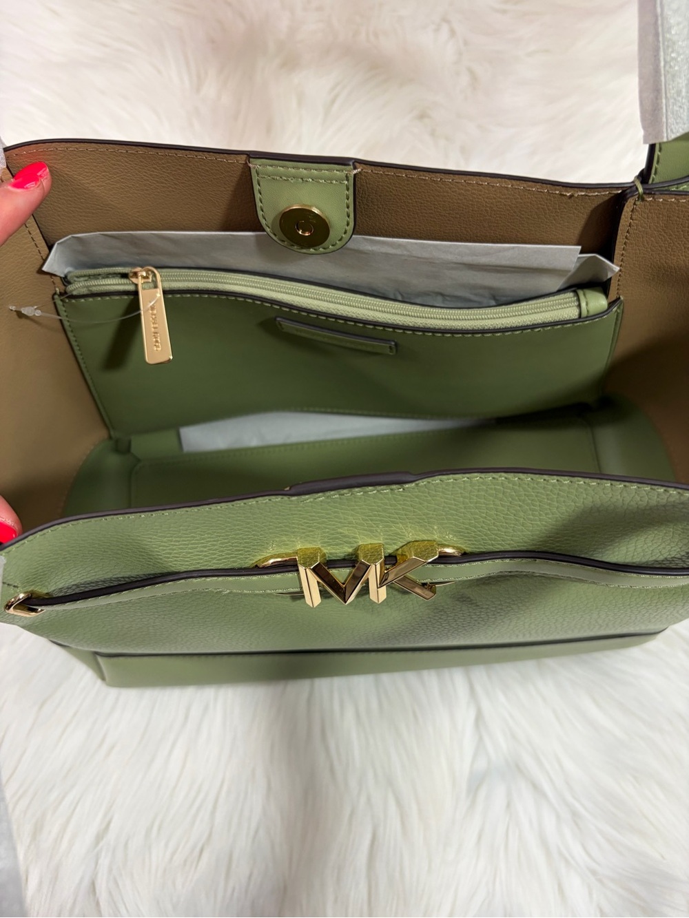 Michael Kors Reed Green Bag✨brand new - Picture 5 of 5